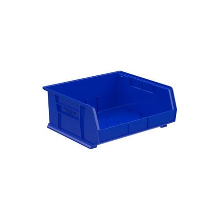 Akro-Mils Hang & Stack Storage Bin, Plastic, Blue, 6 PK 30250 BLUE